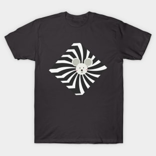 Black Spiral Cube T-shirt with mouse T-Shirt